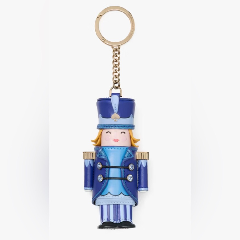 Kate Spade "Oh What Fun" 3D Nutcracker Bag Charm/Key Chain.